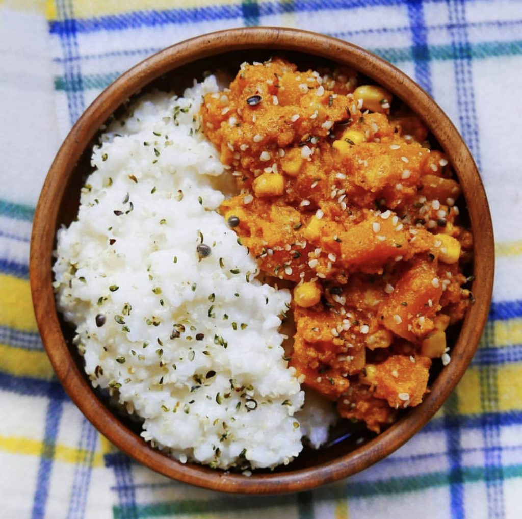 Kichererbsen-Butternut-Kürbis-Curry