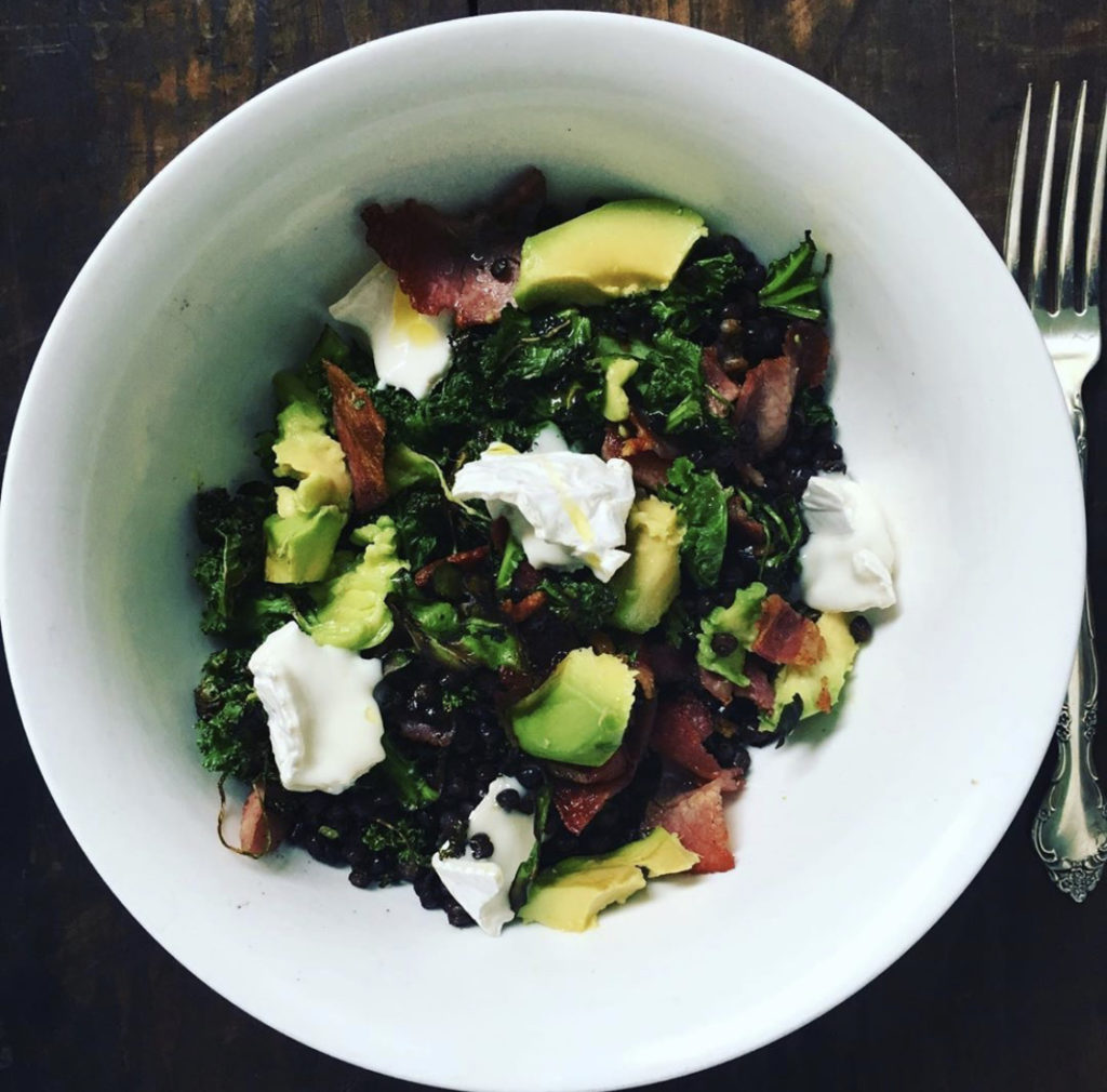 Bacon, Kale & Avocado Salad