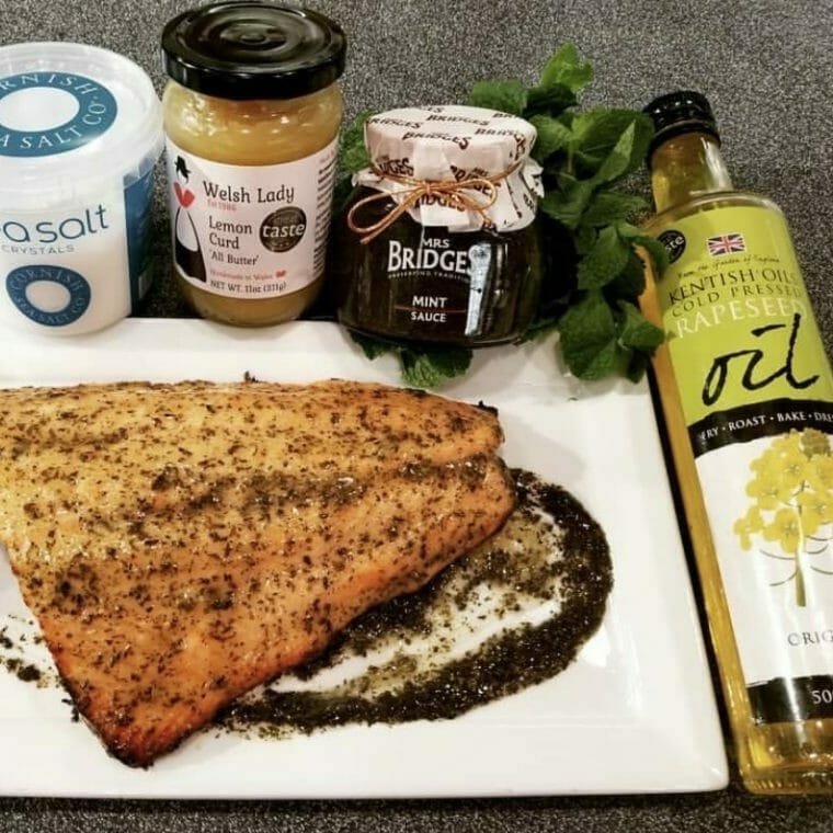 süßer und herzhafter Lachs